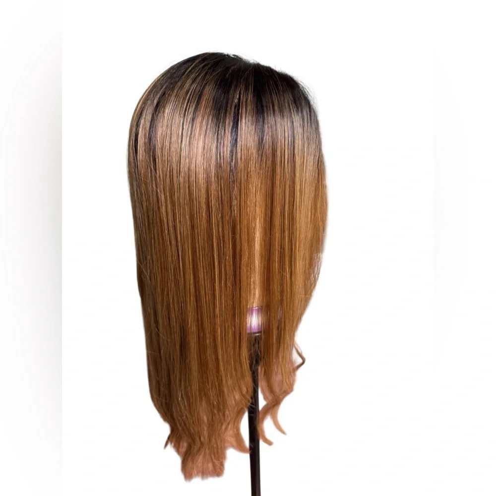Sensationnel Cloud9 Swiss Lace Wig Brown Highlight Human Blend